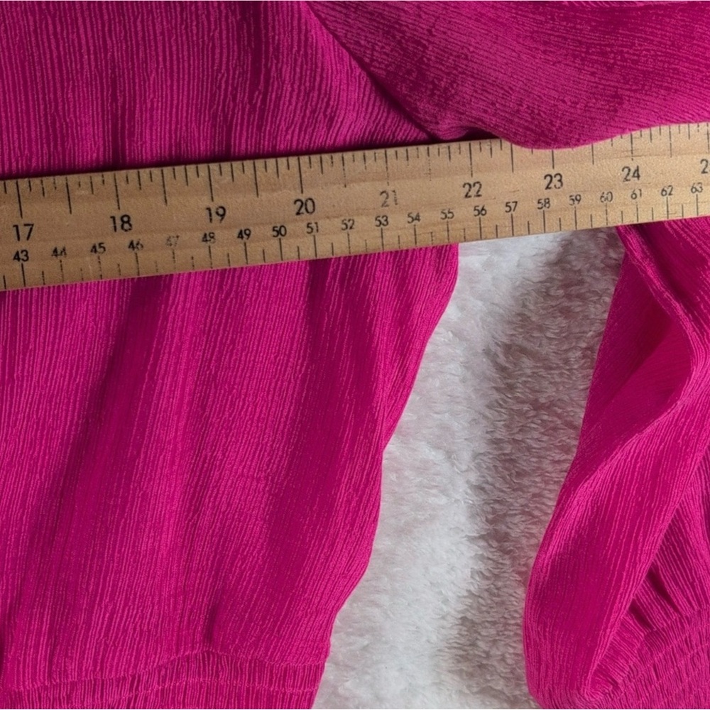 Lucy Paris Fuchsia Ruffled Blouse - Picture 4 of 5